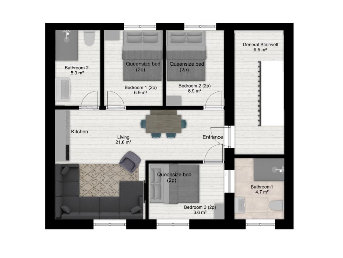 Authentic Stays - 6P-Apartment Eijsden Luaran gambar